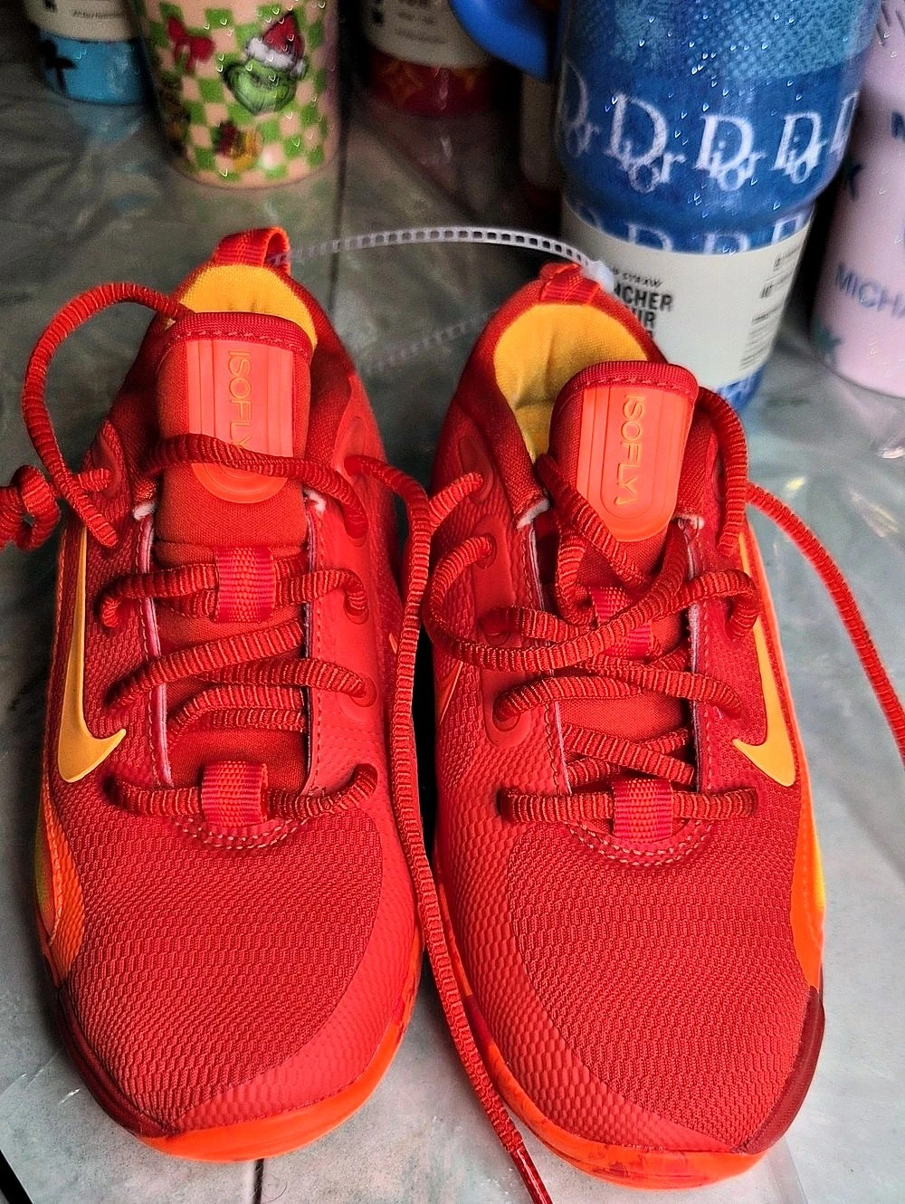 Nike Zoom GT Cut 3 Red & Orange Athletic Shoes